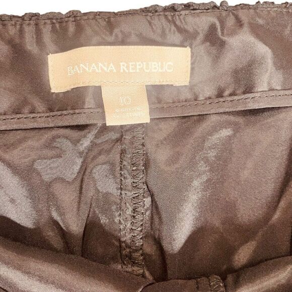 Banana Republic Floral Crochet Lace Blk Lined Shorts Casual Dressy Size 10 | EUC - Picture 4 of 13